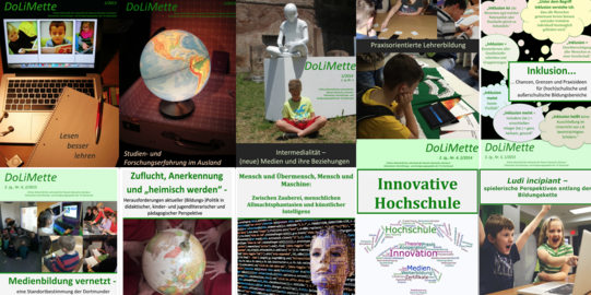 Bildcollage früherer Titelbilder
