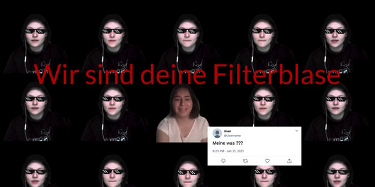 Bildschirmfoto aus dem Videoprojekt "EscapeRoom.EchoChamber"