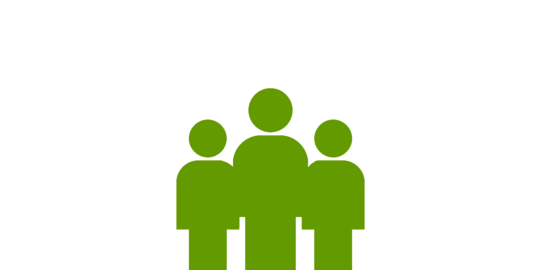 grünes Icon einer Menschengruppe