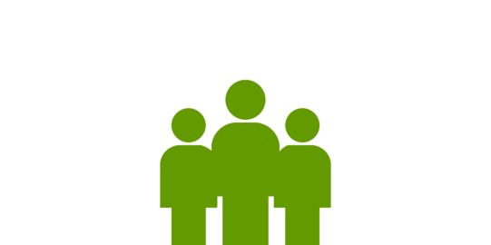 grünes Icon einer Menschengruppe